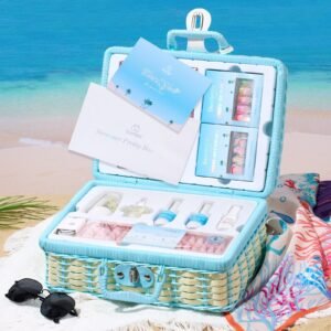 （理想的なギフト）サマープリティボックス - プレスオンネイル26個入り ギフトに最適