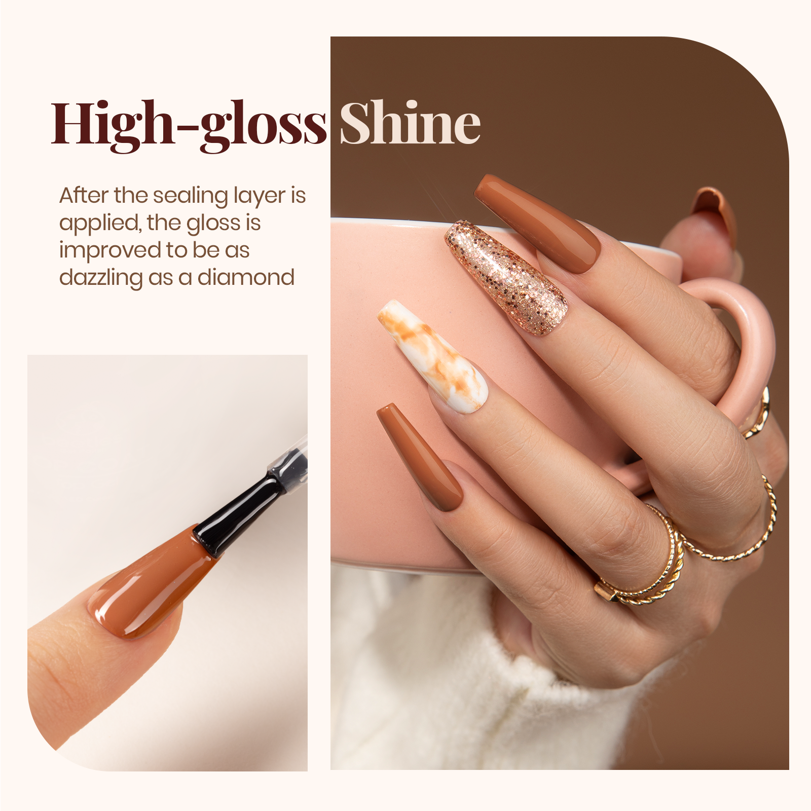 ベーストップマット | トップコートとジェルベースコート | 各7.5ml - 画像 (5)