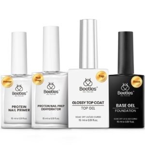 4個入り 15ml ジェルベース＆トップコートセット プロテインネイル付き